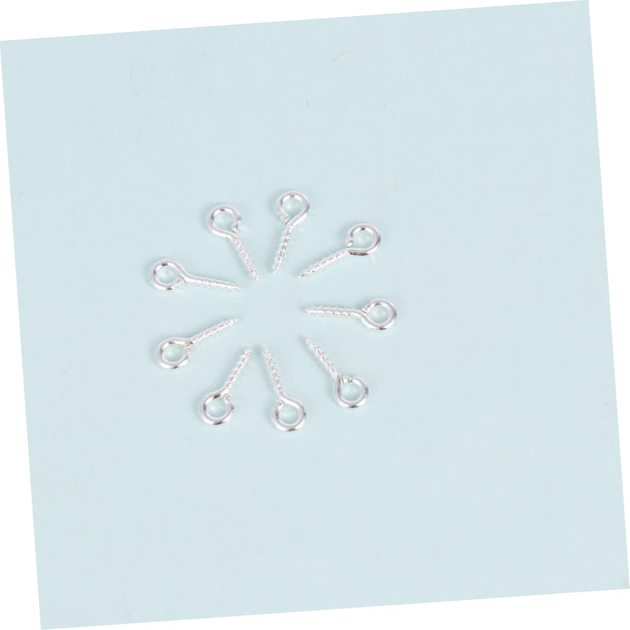 OSOLADY DIY Essential 1 Pack Sheep Eye Screws Threaded Hook Screws 600 Pcs Set for Home Hanging and Craft Projects