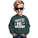 AG AGUU Promoted to Big Brother Sweatshirt Toddler Baby Boy Announcement Pullover Long Sleeve Shirt Big Bro Top Fall Clothes(Deep Green,2-3T)