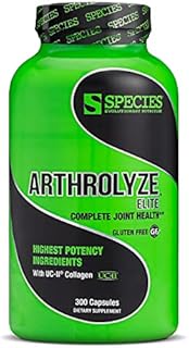 Species Nutrition Artholyze Joint Repair Supplement, Fortified with UC-II Collagen, MSM, Glucosamine, Chondroitin, High Potency Connective Tissue & Joint Support (300 Capsules)