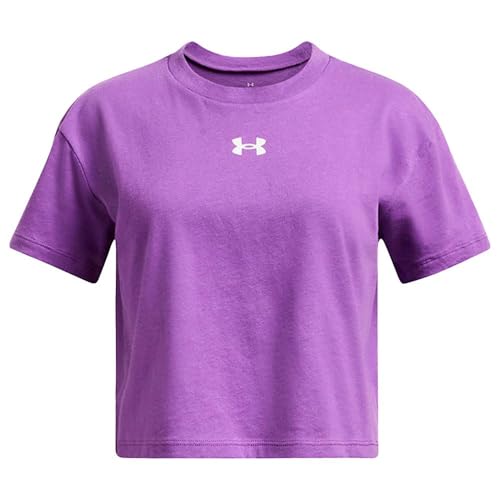 Under Armour Girls' Crop Sportstyle Logo Short Sleeve