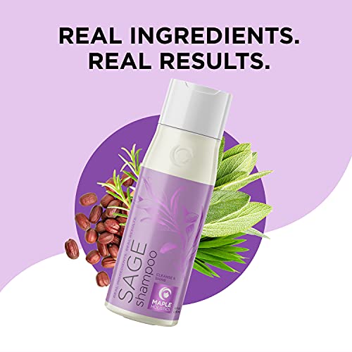 Sage Shampoo For Thin Hair Care - Sage Oil Clarifying Shampoo For Build Up Hair Shine And Scalp Moisturizer - Oily Hair Shampoo For Greasy Hair And Dry Scalp Treatment With Essential Oils For Hair (10 Fl Oz (Pack Of 1)) #TOP4