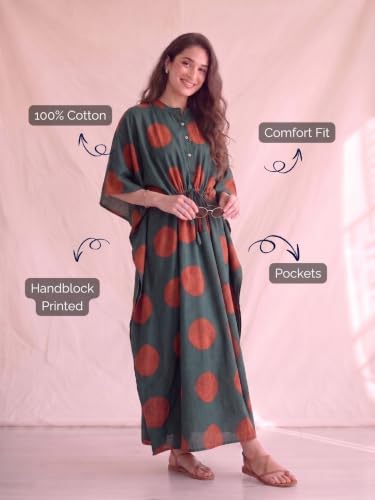 Image of Cotton Kaftan Dresses for Women |
