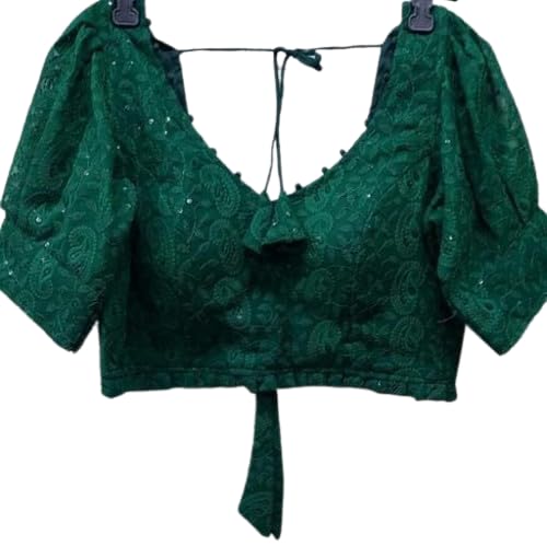 Chikankari Half Sleeve Women Blouse-picture-11