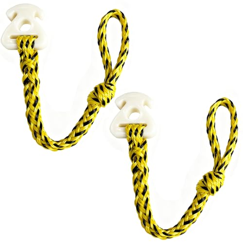 2Pcs Tow Rope for Tubing, Boat Tube Tow Rope Quick Connector for Wakeboarding, Ski, Waverunner Water Sports