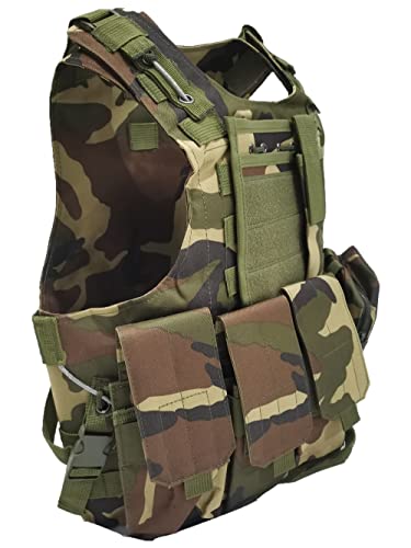 MERCIYD Gilet tactique militaire extérieur, gilet de jeu sur le terrain, équipement de protection de paintball, gilet de protection pour pistolet à air comprimé, adapté à la chasse en plein air, – vue 2