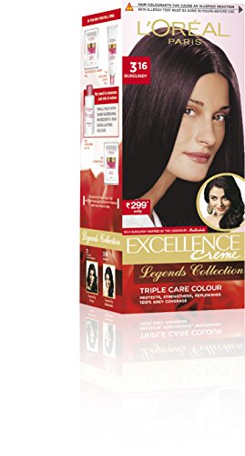 Image of L'Oreal Paris Excellence Creme Hair Color Legends Small Pack, 50g - 3.16 Burgundy