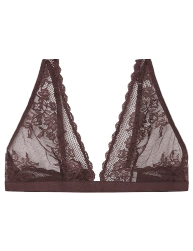Women' Secret, Mujer, Natural Sujetador Triangular Halter Encaje Granate, Garnet, 90B