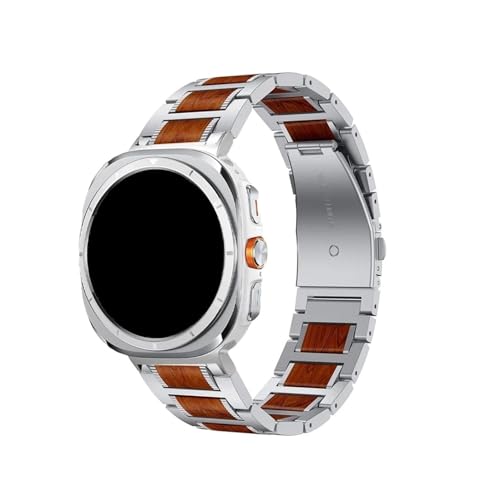 �X�|�[�c�X�e�����X���[�Y�E�b�h���^���o���h�ɓK������Samsung Galaxy Watch Ultra 47mm(Silver)