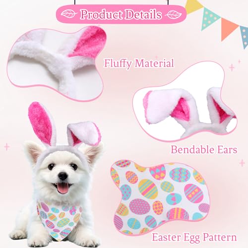 Disfraz Conejo de Pascua para Perros Pequeños y Medianos miniatura 3
