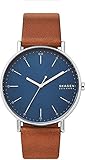 スカーゲン SKAGEN ウォッチ SIGNATUR レザーベルト 腕時計 メンズ SKW6551 45mm [クリーニングクロス マイクロファイバー付] [並行輸入品]