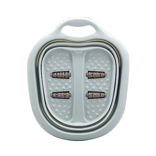 Spa de pies plegable Haofy con masajeadores color verde lago miniatura 1