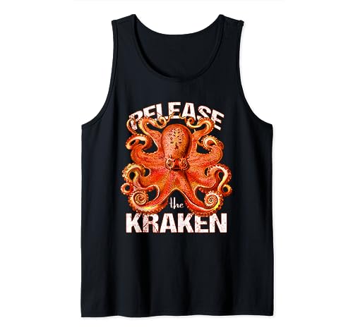 Release the Kraken Giant Octopus Scandinavian Folklore Camiseta sin Mangas