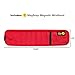 MagSnap Magnetic Wristband by Wrap-It Storage - Red - Great Gift for Dad Tool Belt and Screw Holder