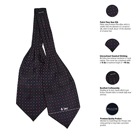 Image of Peluche Stunning Alley Black Cravat for Men