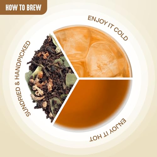 Image of House of Hindraj King of Spices Masala Masala Tea Loose Leaves 180 g Traditional Spiced Chai with Clove, Cardamom, Ginger & Cinnamon Caffeine-Free, Aromatic & Refreshing