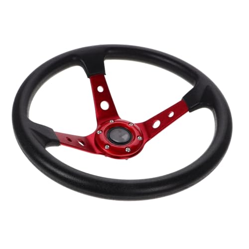FUNOMOCYA Universal 14-inch 350mm Pu Drift Steering Wheel for Car
