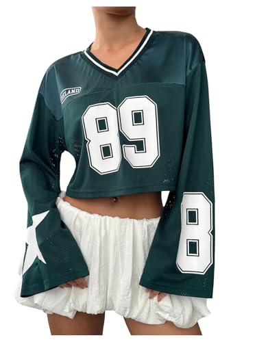Save 25% on Milumia Women's Y2k Football Jersey Crop Top