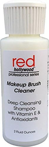Red Hollywood Makeup Brush Cleaning Shampoo, 2oz