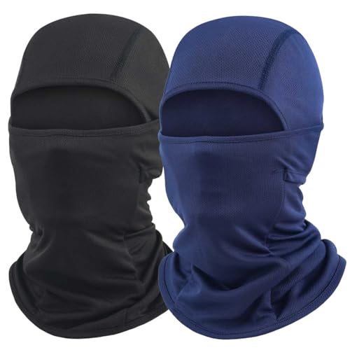 Image of Balaclava Ski Mask for Men 2 Pack Full Face Mask Shiesty Ski Mask Women Motorcycle Summer Face Cover Sun Protection Football