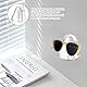 HNLMZ Brillenhalter Wand,6 Stück Selbstklebender Wandmontierter Brillenhalter,Sonnenbrillen Brillenständer,Brillenablage Aufbewahrung Organizer für Aufhängen und Präsentieren von Gläsern(Transparent)