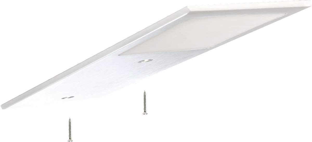 ACCE Super dünn und Aluminium LED Unterbauleuchte Küchen Möbel Leuchte Warmweiß inkl Konverter, ein Strahler mit Zentralschalter (silber warmweiß, 3er Set)