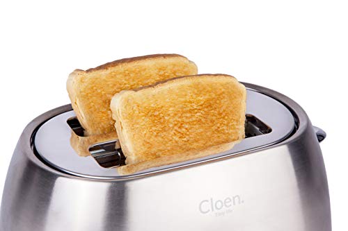 CLOEN Brot-Toaster mit 2 Schlitzen, breite Schlitze, Toaster, 800 W, 6 einstellbare Stufen, 3 Funktionen, Toaster… – Bild 3