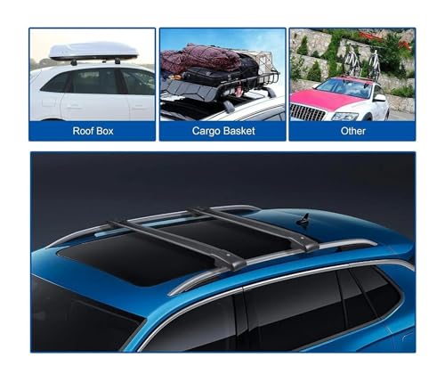 Barras transversales aluminio con ajuste universal regulable para techo de SUV 3