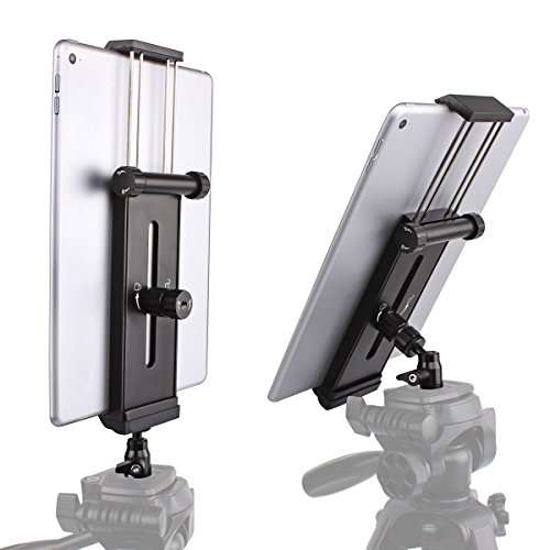 Vikdio Telefon iPad Pro Stativadapter | Aluminium-Tablet-Ständer Multi-Winkel-Halter für 3,5-12,9"Zoll-Handys, iPad Air/Mini, MS-Oberfläche, Tablets & Mini Stativ Kugelkopf für Amazon Monopod/Sta – Bild 3