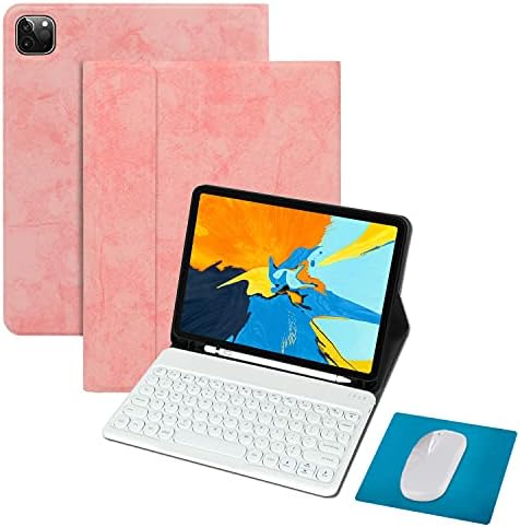Tasnme Keyboard Case for iPad (10.2-inch iPad 9th Generation 2021) iPad 10.2 8th/7th Gen 2020/2019 iPad Pro 10.5(Skin-Feel Protector Case)iPad Air 3 Magnetic Detachable Keyboard Case & Mouse SET Blue