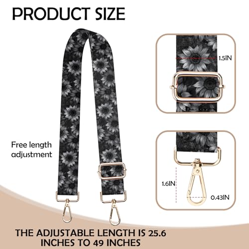 Image of Purse Strap Crossbody Shoulder Straps Adjustable Replacement 1.5 inch Wide for Women Girls Bag Cute Aesthetic