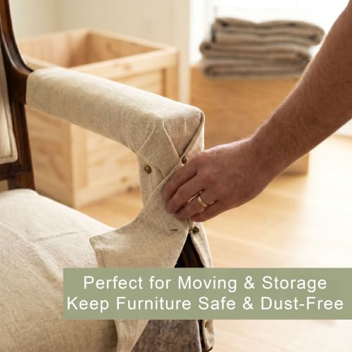 Heavy-Duty 8oz Cotton Canvas Drop Cloth Reusable for Painting, Decorating, Furniture Cover, Floor Protection & Construction (12ft x 15ft) miniatura 7