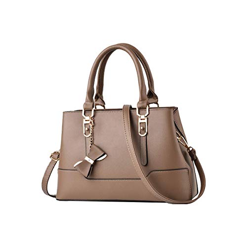 Tisdaini Bolsos de mano Mujer Bolsos bandolera Moda Bolsos totes Shoppers y bolsos de hombro Caqui
