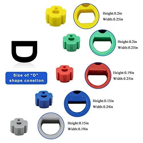 AMI PARTS Electric Range Burner Knob Kit KN002 RKE Electric Range Oven Knob Handle Kit Compatible with Whirlpool Gas Stove Replace TJKN002&RK103.