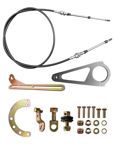 2 Inches Cable Column Adjustable Shift Linkage Kit Fit for GM TH350 TH400 700R4 TH200 2004R 4L80E Transmissions Replace ACA-1804 LB01-ACA-1804