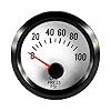 Mintice™ Car Motor Vehicle Black Face 2" 52mm Pointer Oil Press Pressure Gauge Meter LED Light #1