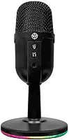 Microfone Condensador TGT Anzer V3 | Cardioide | RGB Rainbow | USB Plug and Play | Preto | TGT-ANZRV-BL02