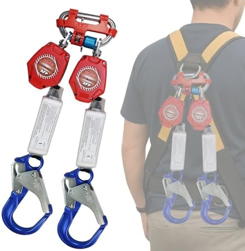 AFP Demon 6 Foot Double Web Leg Self Retracting Lifeline Safety Y...