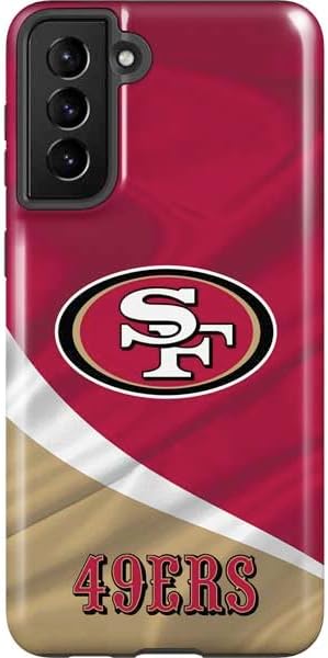 Skinit Pro Phone Case Compatible with Galaxy S21 FE - Officially Licensed NFL San Francisco 49ers Zone Block Design