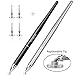Evolva Future Technology Newly Released Elegant Stylus Pen with Extra Long Expectancy Infinite Renewable Capacitive Spring Disc for IPad, IPhone and All Touch Screen Devices (2 pack - Black + Gray)