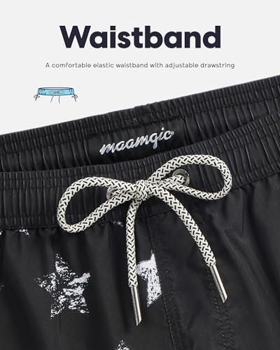 Image of maamgic Mens Swim Trunks Quick Dry Swim Shorts with Mesh Lining Funny Swimwear Bathing Suits 7inch