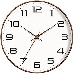 Mabpedo Woodgrain Wall Clock, Silent Non Ticking Battery Operated Clock 10 Inch, Large Easy to Read photo Mabpedo Woodgrain Wall Clock, Silent Non Ticking Battery Operated Clock 10 Inch, Large Easy to Read