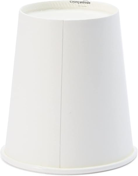 Amazon Basics Gobelets en carton pour boissons chaudes, 207 ml, 150 unité, lot de 1, Carton, Polyéthylène, Blanc - 4