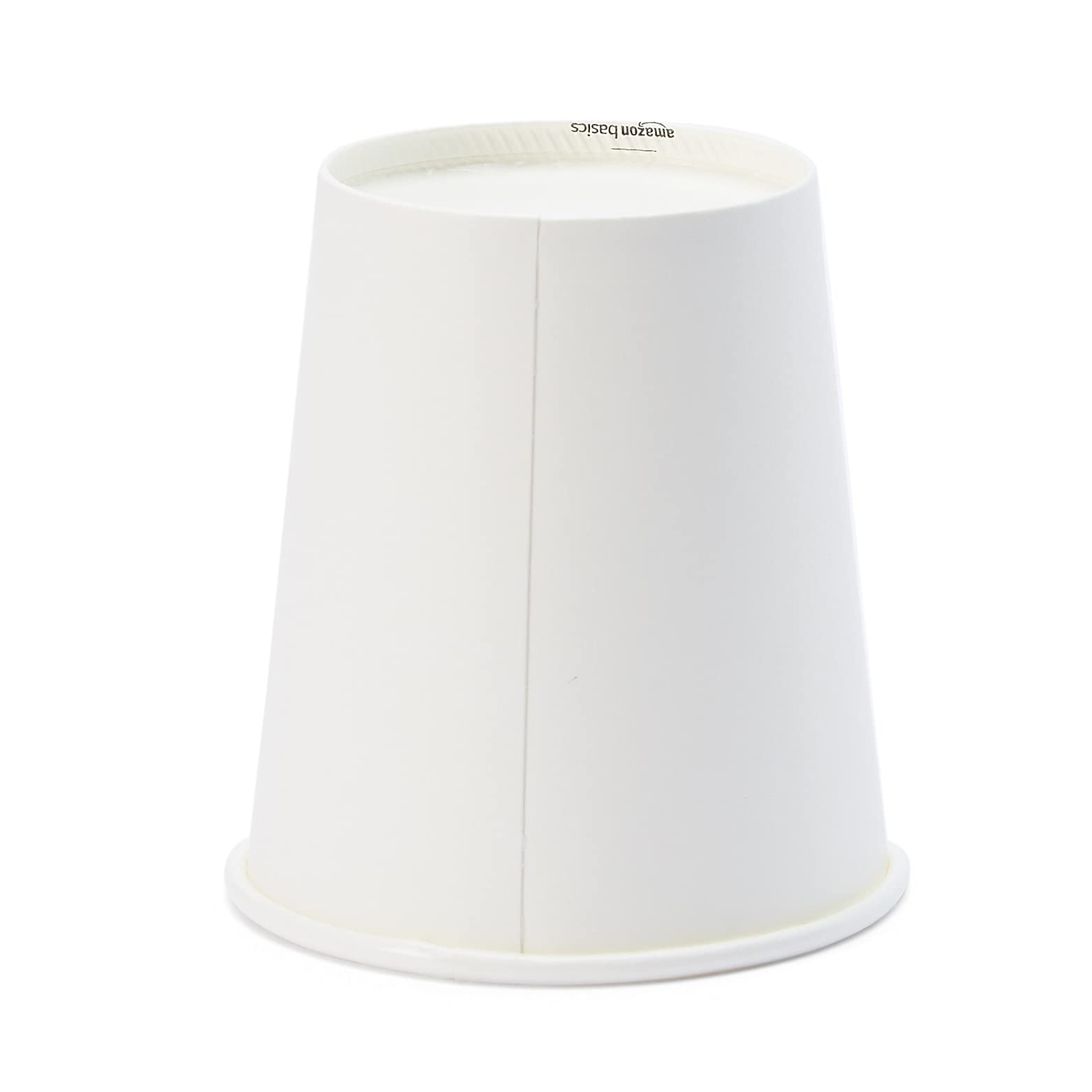 Amazon Basics Bicchieri di carta per bevande calde, polietilene, 207 ml, confezione da 150, Bianco
