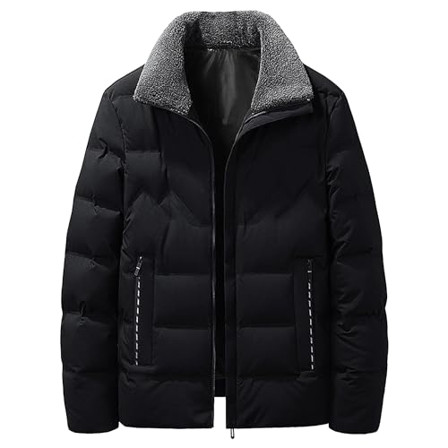 Veste en duvet homme contre le froid et le vent manteau léger épaissi