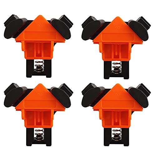 Kit 4 Grampos Sargento Angular de Canto Marcenaria 90 Graus