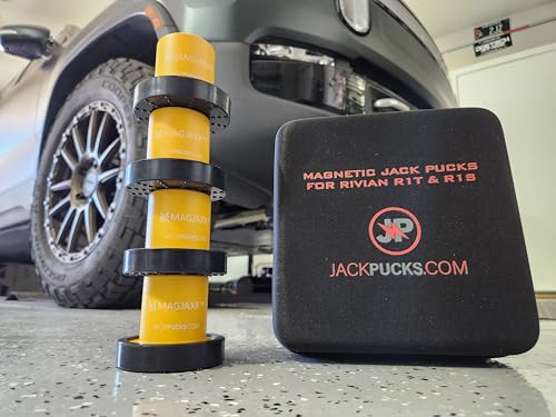 Magnetic Jack Puck Adapter Kit for Rivian R1T & R1S w/Zippered Case - (Yellow)