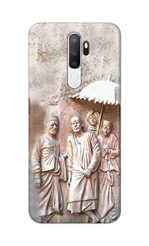 Image of Printed Hard Back Cover Case for Oppo A5 2020 | Oppo A9 2020 Back Cover (Sai Baba) -1803