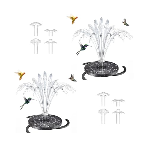 2PCS AISITIN 3.5W Solar Fountain & Nozzle Storage & Fixed Bracket