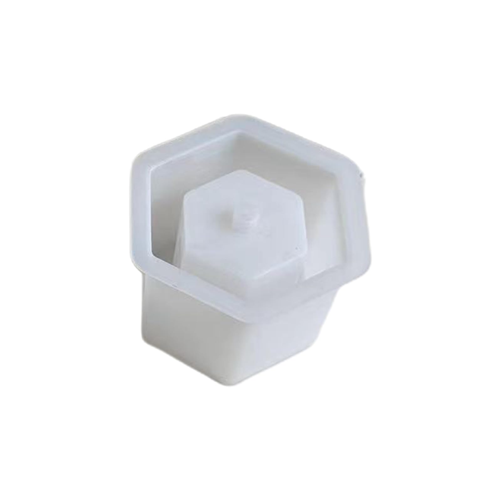 Nucelit Creative Square Silicone Mold Resin Casting for Planting with Hole Resin Mold for Enthusiasts Flower Lovers Creative Design