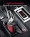 BESTEK 200W Power Inverter, Car Plug Adapter Outlet Converter with Dual 4.5A USB Charging Ports, Cup Holder Car Charger with Cigarette Lighter Socket for Laptop, Computer (Cola Red)